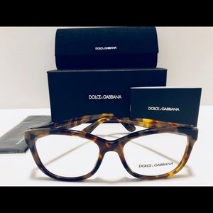 Dolce & Gabbana Eyeglasses Havana Pearl Gold 54mm